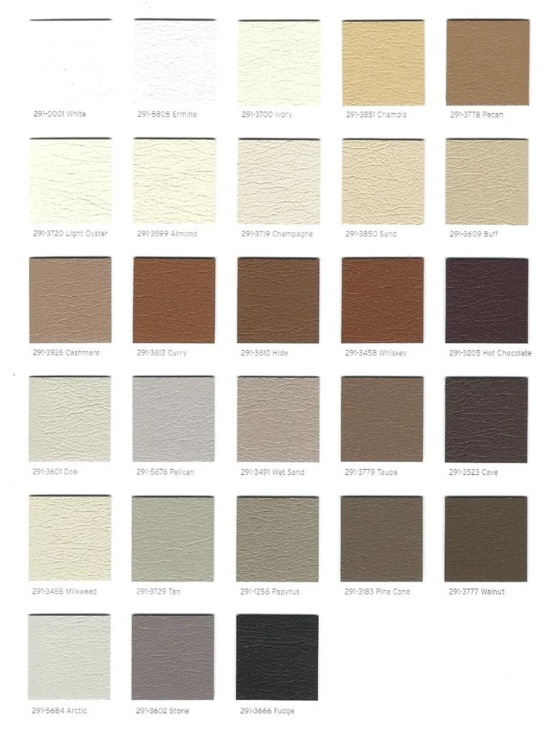 Ultraleather color chart page 2